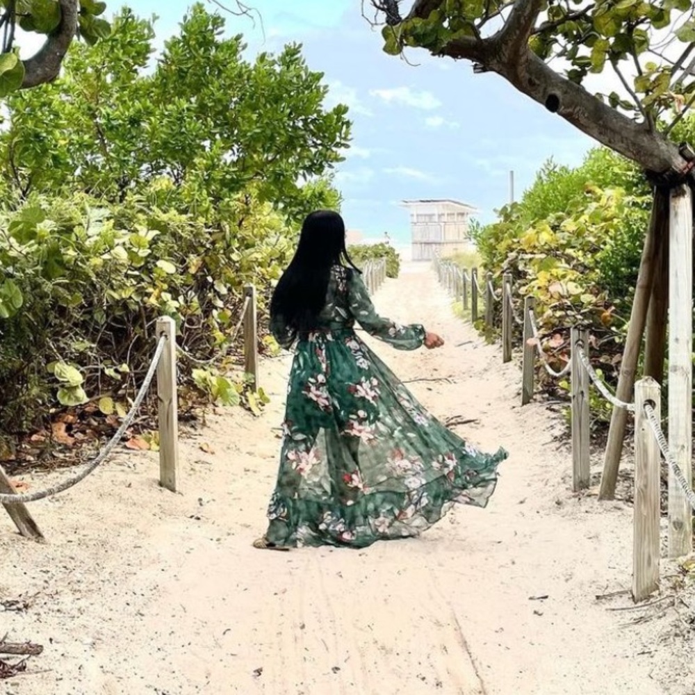 Floral skirt and top set | LUXXEL brand
